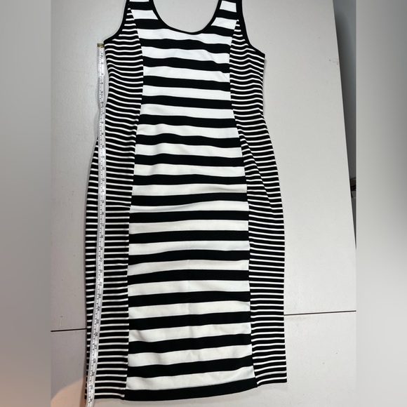 Sanctuary Black and White Striped Midi Dress - Picture 10 of 11